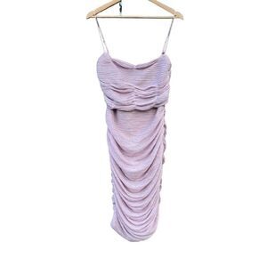 slim fit dress slacks Octavia Gold Draping Crystal Corset High Slit Velvet Gown (Archive Sal